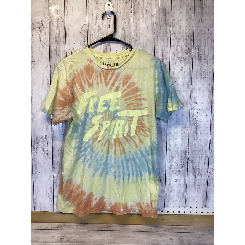 Khalid Free Spirit Tour Tie-Dye T-Shirt – Men’s Medium Blue